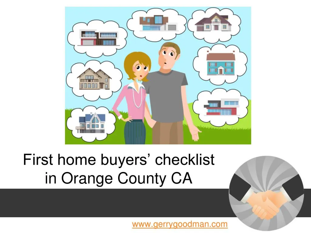 first home buyers checklist in orange county ca