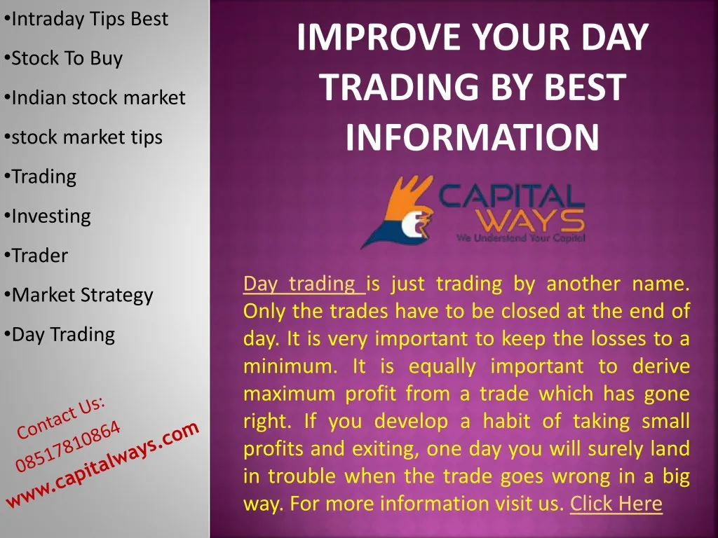 intraday tips best