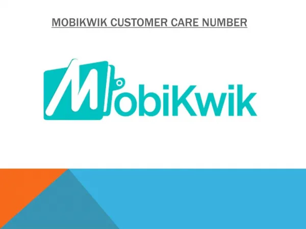 mobikwik customer care number