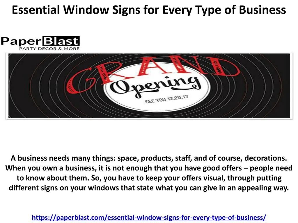 essential window signs for every type of business