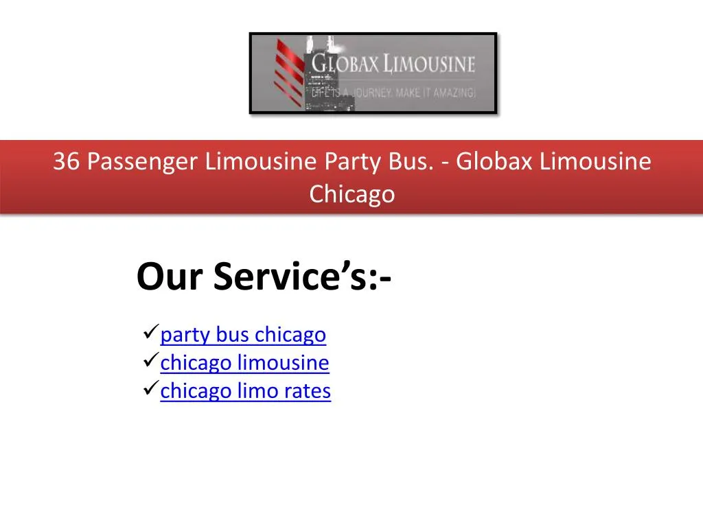 36 passenger limousine party bus globax limousine