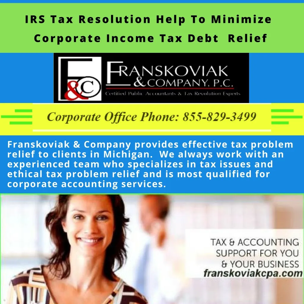 irs tax resolution help to minimize corporate