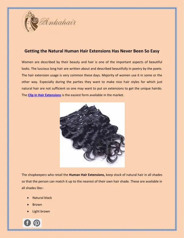 Getting the Natural Human Hair Extensions Has Never Been So Easy