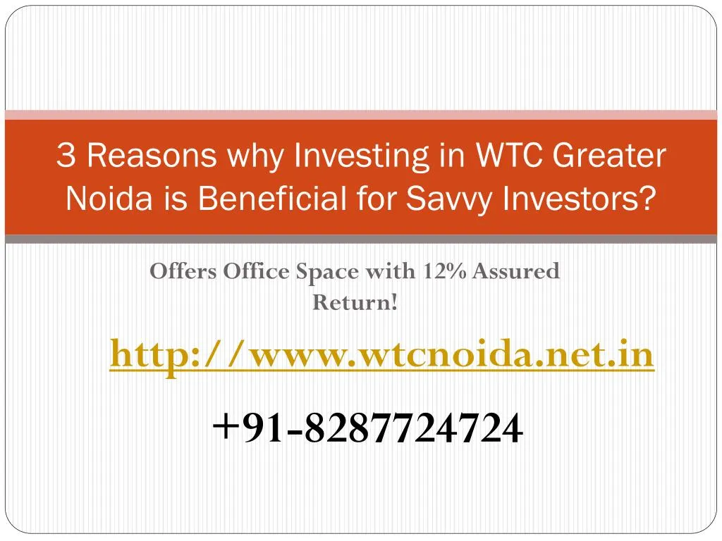 3 reasons why investing in wtc greater noida is beneficial for savvy investors