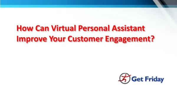 Virtual personal assistant | Virtual PA | GetFriday