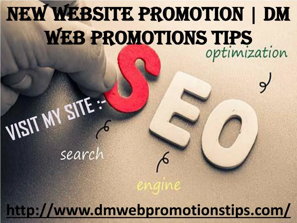 new website promotion dm web promotions tips