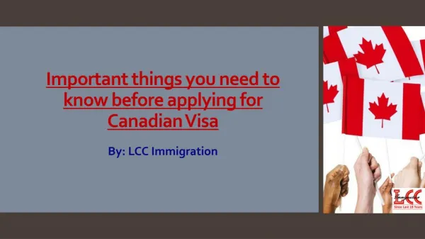 Things you should know before applying for Canadian Visa