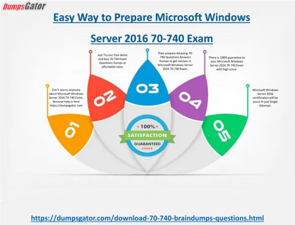 Pass Microsoft Windows Server 2016 70-740 Exam in first attempt with valid 70-740 Dumps