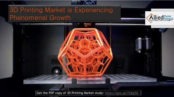 3D Printing Market is Set to Grow Rapidly in 2018
