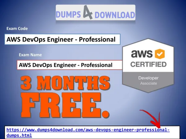 Download Latest 2018 AWS DevOps Engineer - Professional Dumps - Dumps4Download