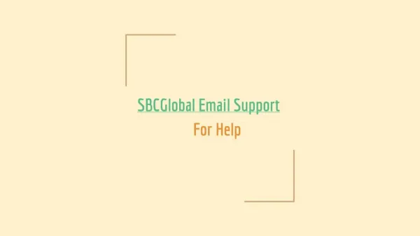 SBCGlobal Email Support For Help