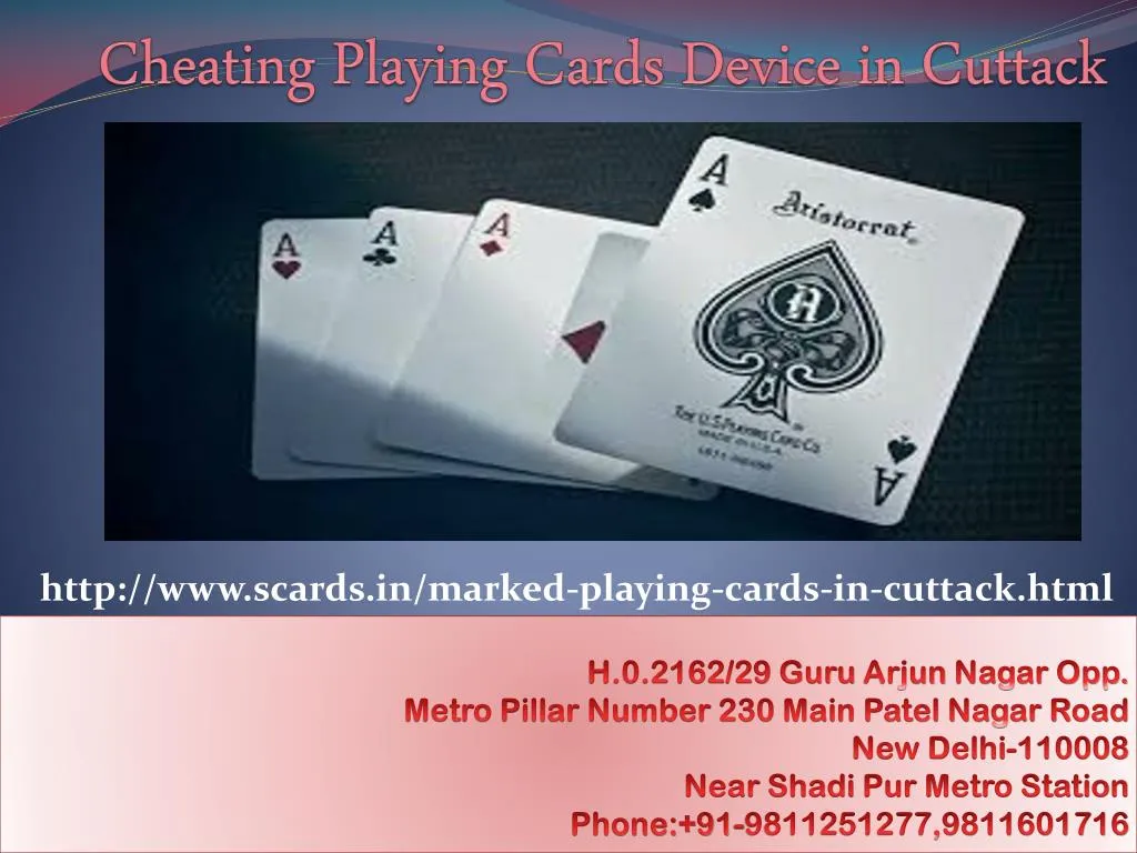 cheating playing cards device in cuttack