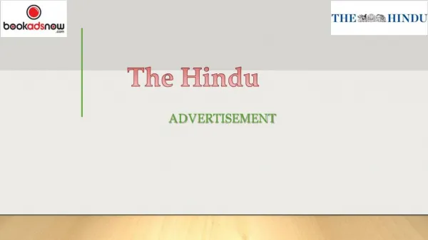 Publish The Hindu Obituary Ads through Bookadsnow