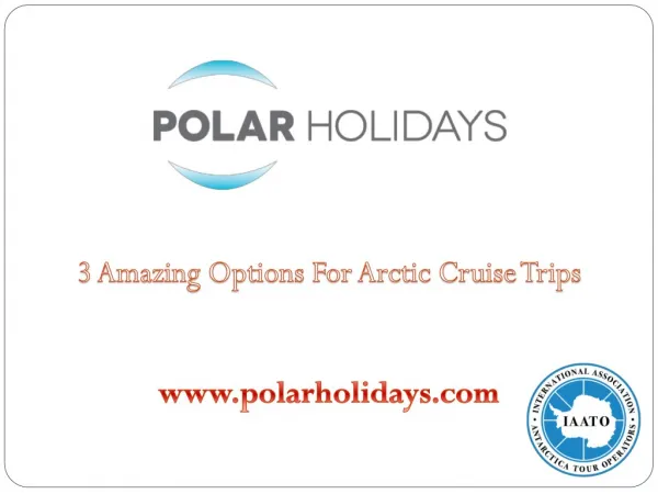 3 Amazing Options for Arctic Cruise Trips