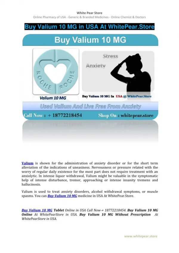 Buy Valium 10 MG