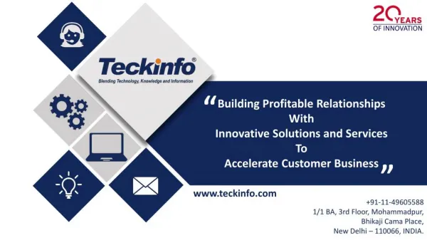 Teckinfo Solutions product folio