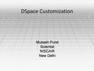 Mukesh Pund Scientist NISCAIR New Delhi - slide 1