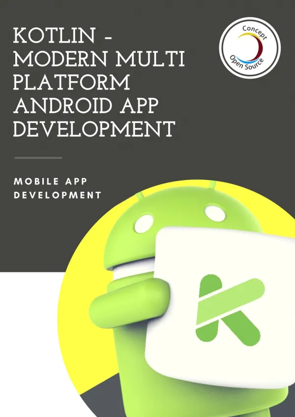 Kotlin - Modern Multi platform Android App Development | Mobile App Services