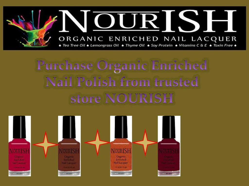 purchase organic enriched nail polish from