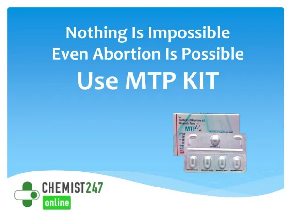 Get MTP Kit For Secure Abortion Of Early Pregnancy