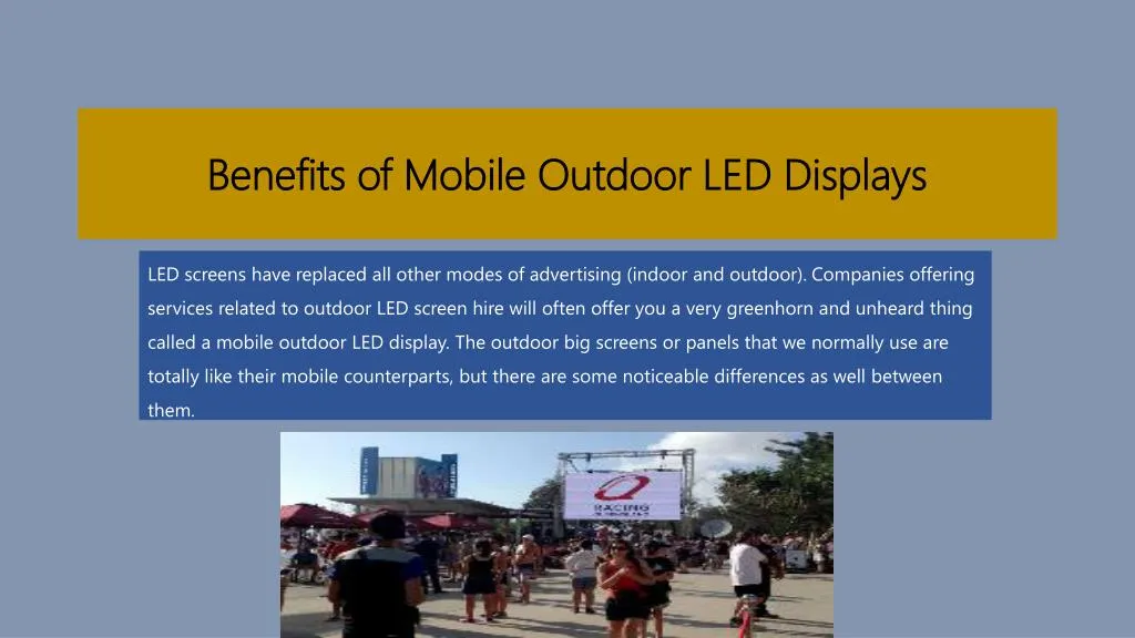 benefits of mobile outdoor led displays