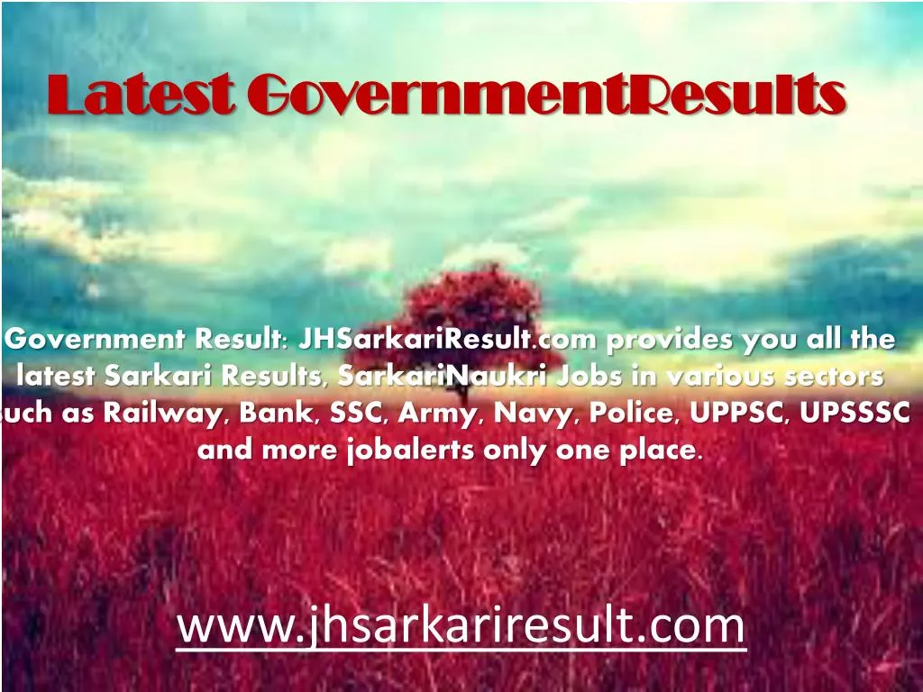 latest governmentresults