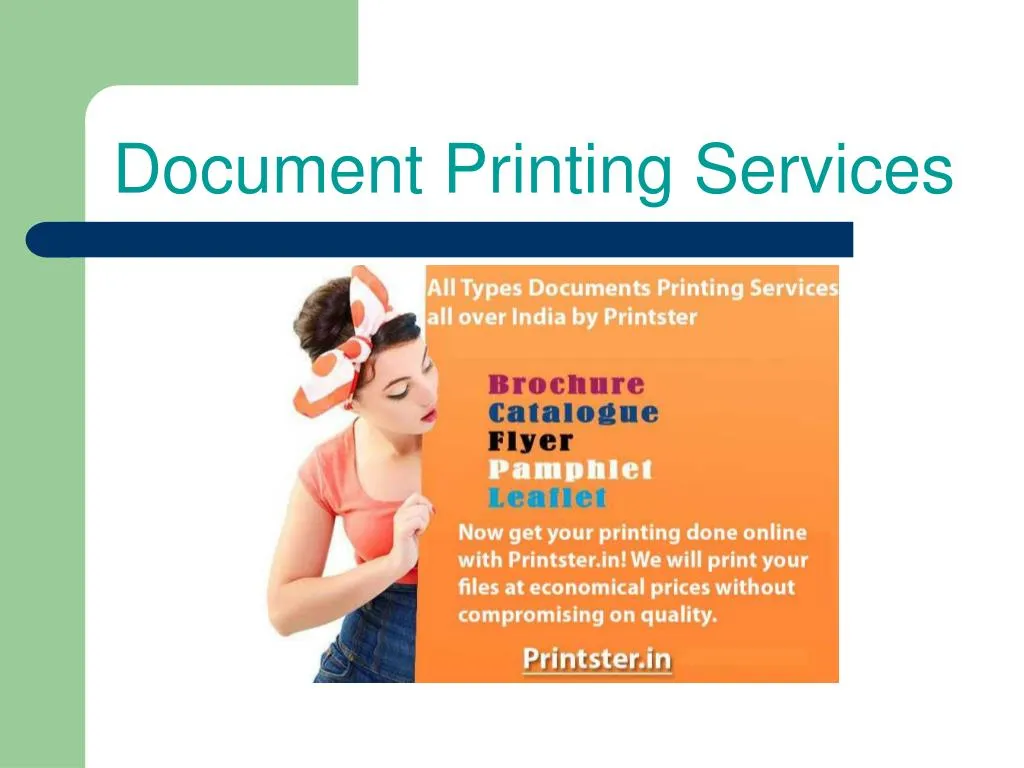document printing services