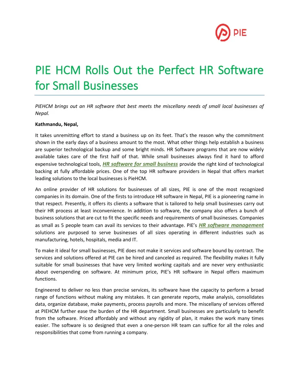 p pie ie hcm rolls out the perfect hr software