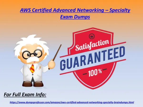Valid AWS Certified Advanced Networking - Specialty Dumps - Amazon Exam Questions