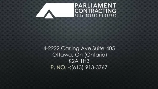 Roofing Contractors Ottawa - Parliament Contracting