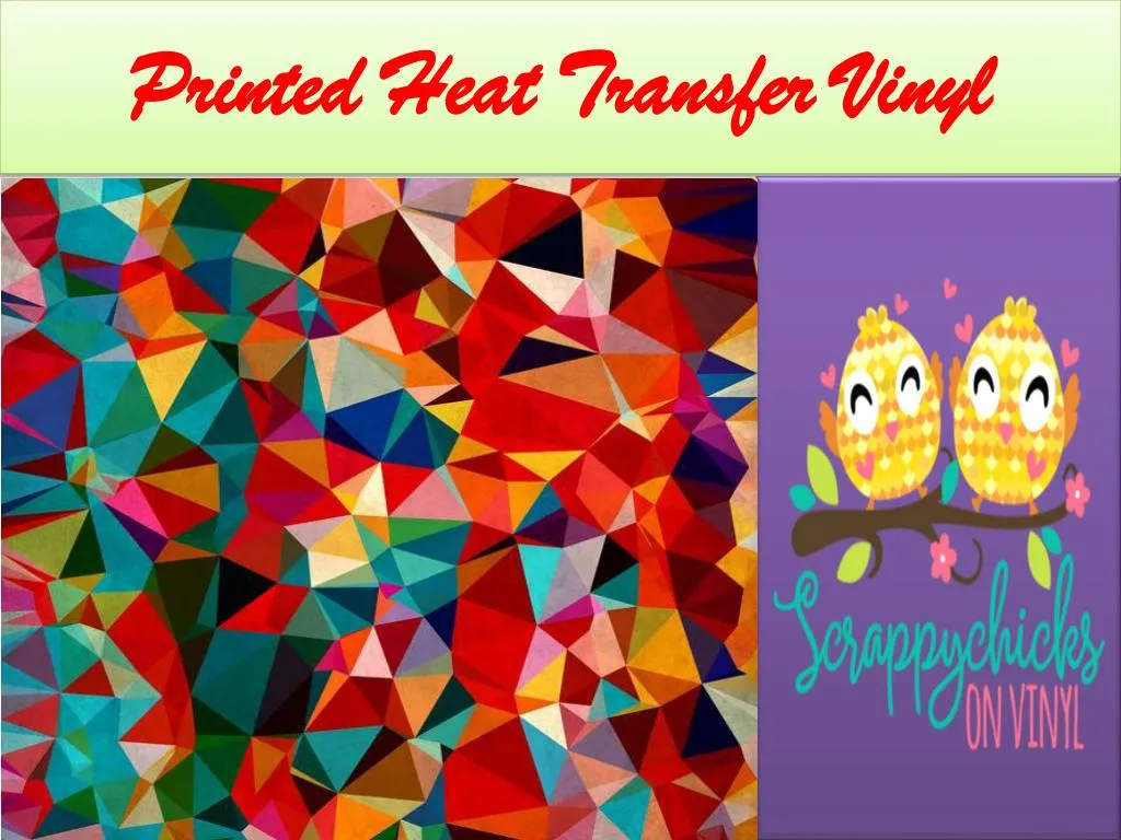 printed heat transfer vinyl