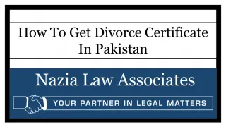 Divorce Certificate Union Council