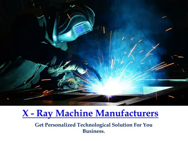 X - Ray Machine Manufacturers