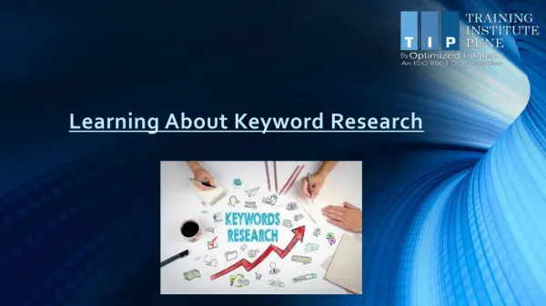 Learning About Keyword Research PPT