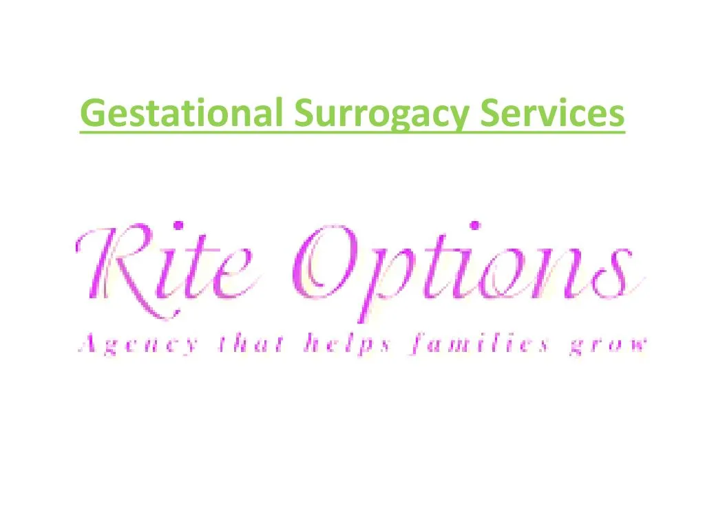 gestational surrogacy services