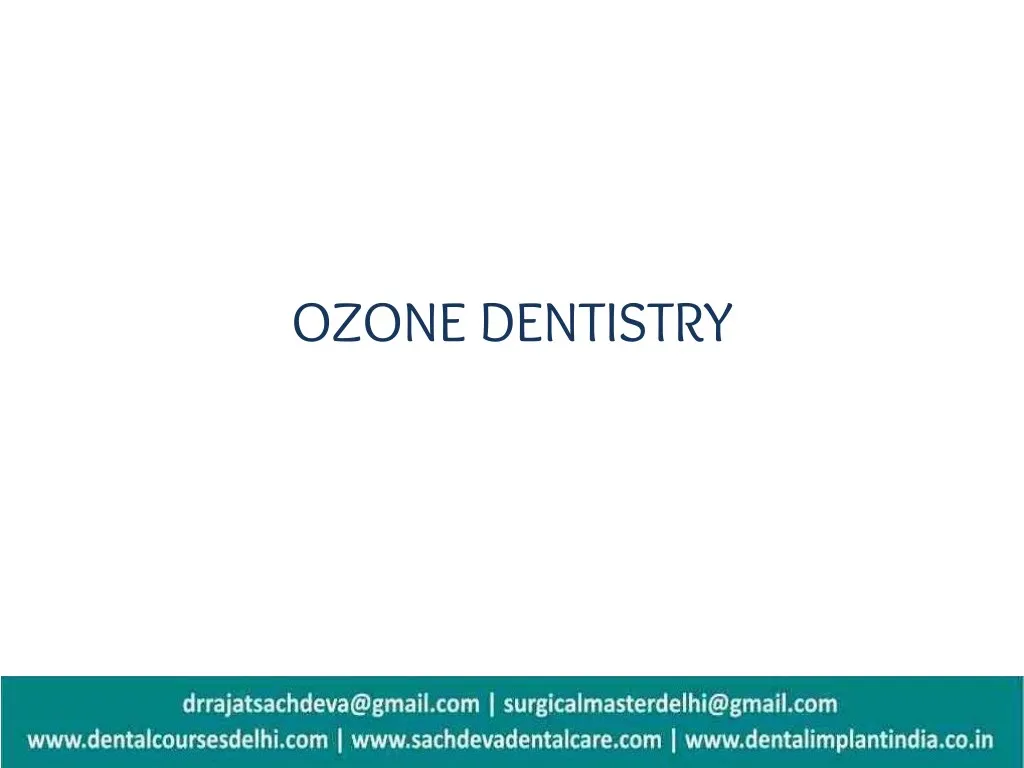 ozone dentistry