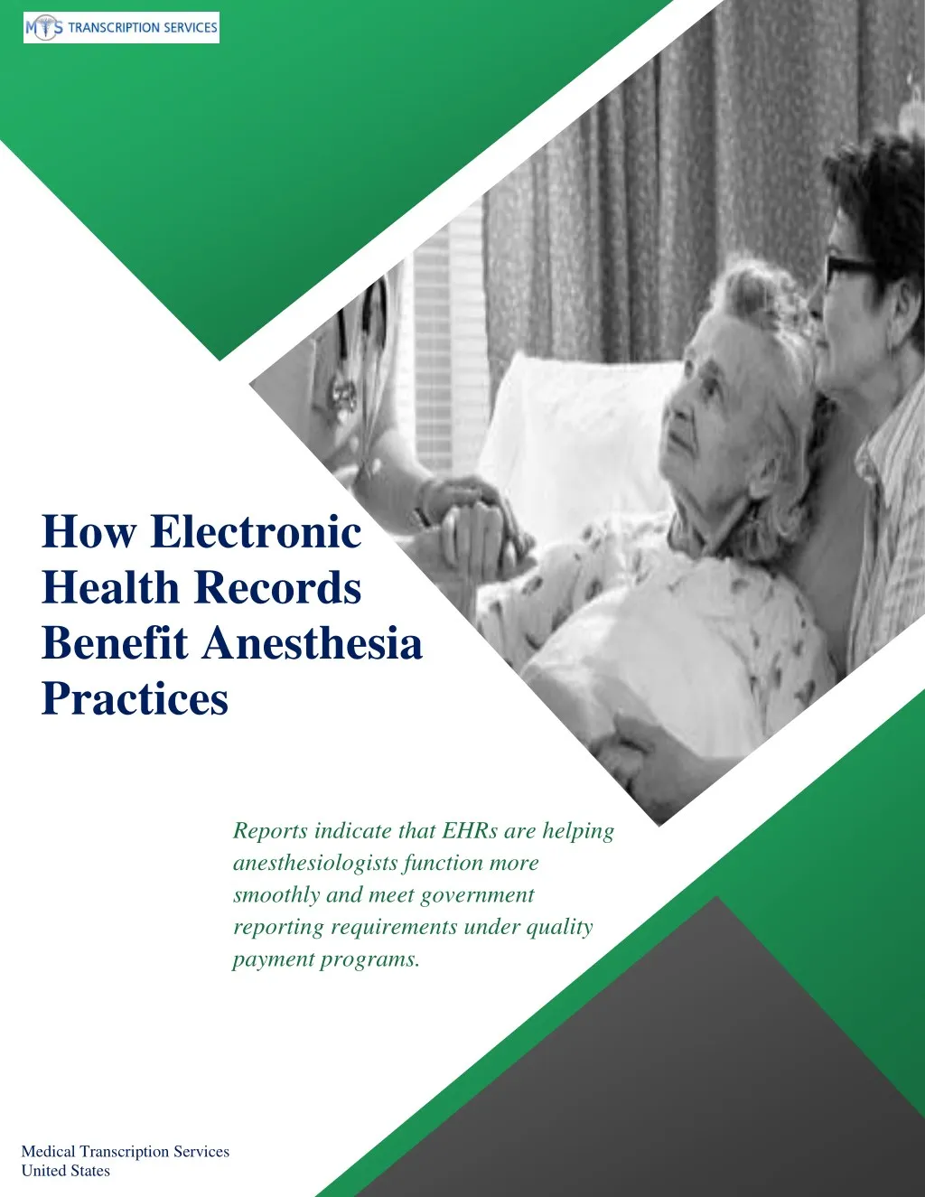 how electronic health records benefit anesthesia