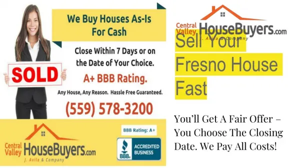 Sell Your Fresno House Fast – Central Valley House Buyers