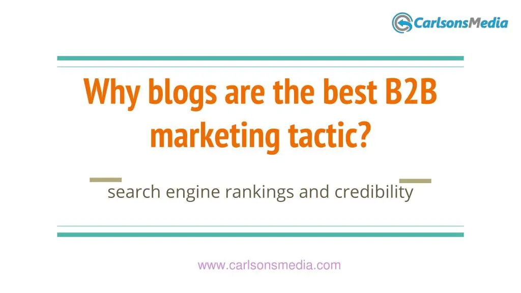 why blogs are the best b2b marketing tactic