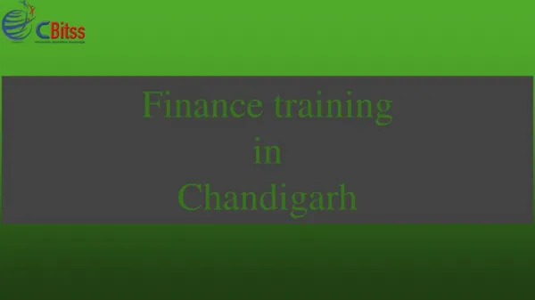 finance training in chandigarh