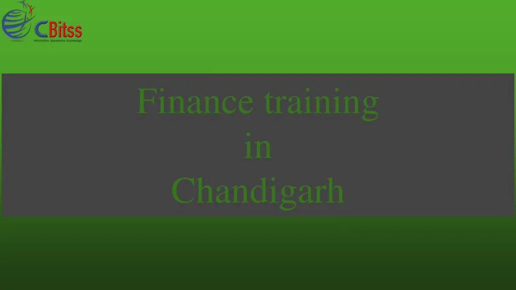 finance training in chandigarh