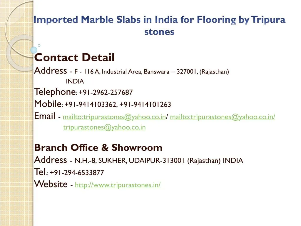imported marble slabs in india for flooring by tripura stones
