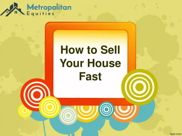 How to sell my house fast