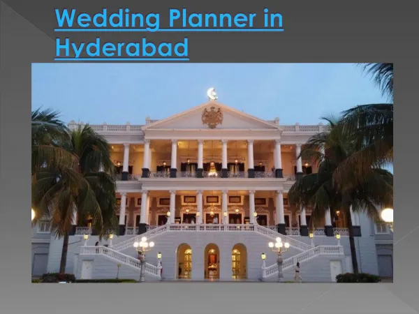 wedding planner in Hyderabad