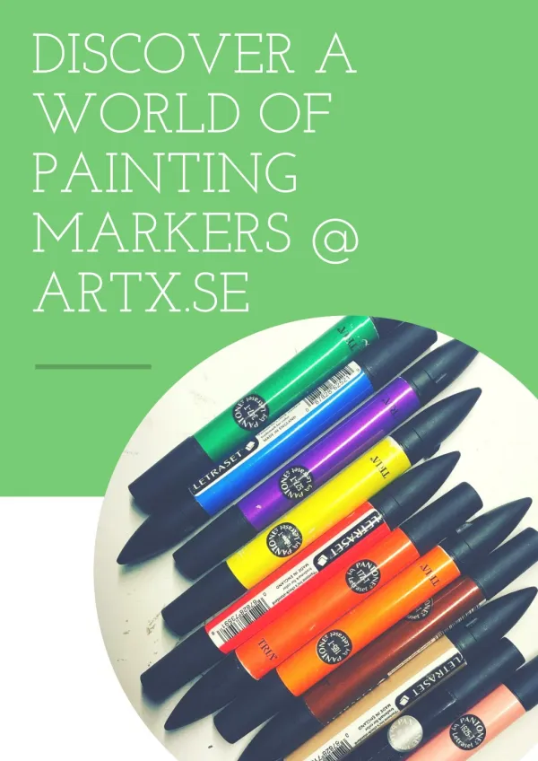 Discover a Whole New World of Beautiful and Convenient Art with Painting Markers