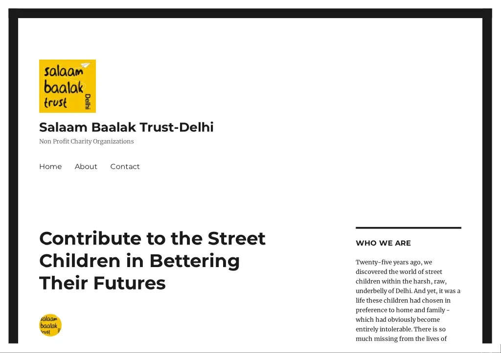 salaam baalak trust delhi