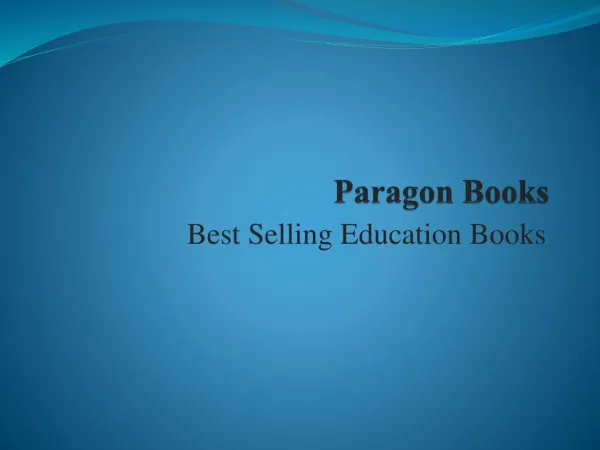 Paragon books online books