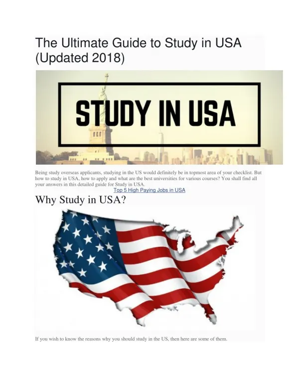 The Ultimate Guide to Study in USA (Updated 2018)
