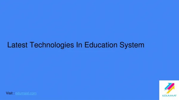 latest technologies in education system