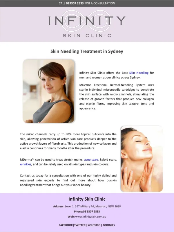 Skin Needling Treatment in Sydney